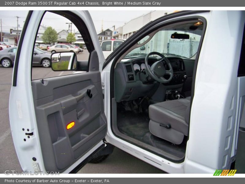 Bright White / Medium Slate Gray 2007 Dodge Ram 3500 ST Regular Cab 4x4 Chassis