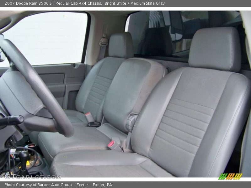 Bright White / Medium Slate Gray 2007 Dodge Ram 3500 ST Regular Cab 4x4 Chassis