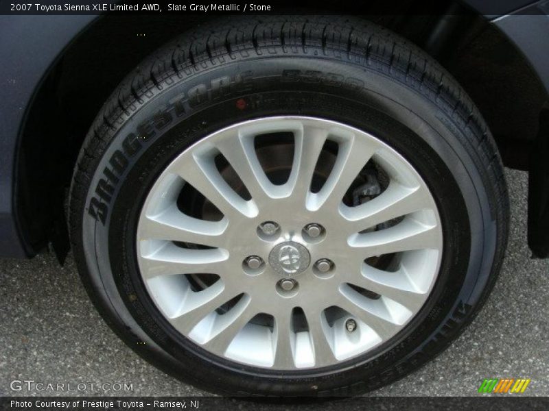 Slate Gray Metallic / Stone 2007 Toyota Sienna XLE Limited AWD