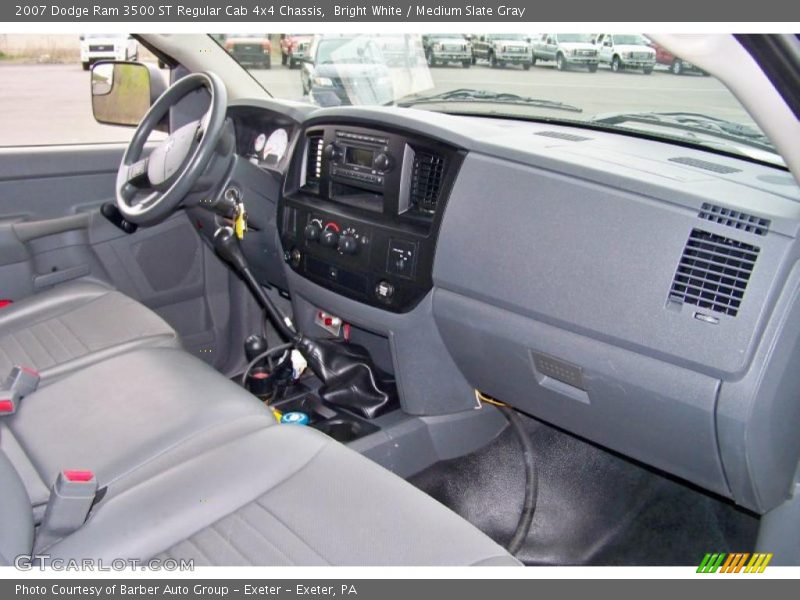 Bright White / Medium Slate Gray 2007 Dodge Ram 3500 ST Regular Cab 4x4 Chassis