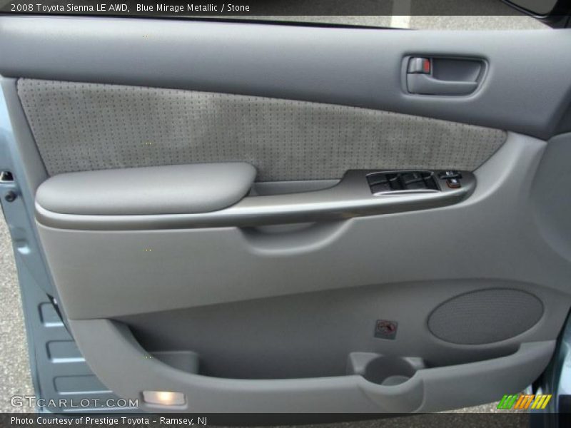 Blue Mirage Metallic / Stone 2008 Toyota Sienna LE AWD