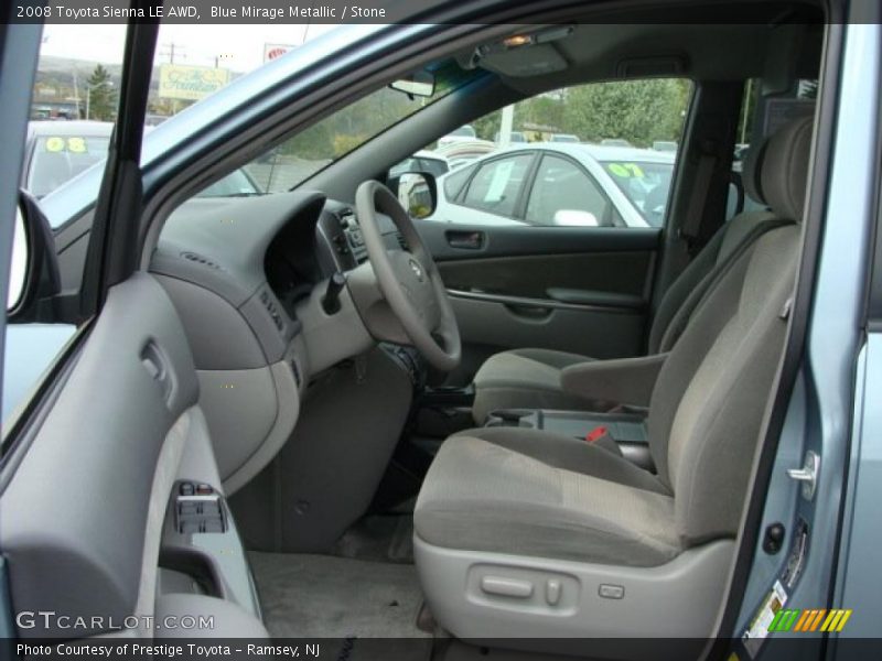 Blue Mirage Metallic / Stone 2008 Toyota Sienna LE AWD