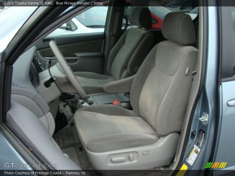 Blue Mirage Metallic / Stone 2008 Toyota Sienna LE AWD