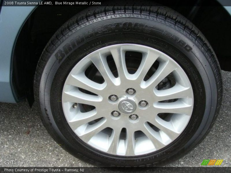 Blue Mirage Metallic / Stone 2008 Toyota Sienna LE AWD