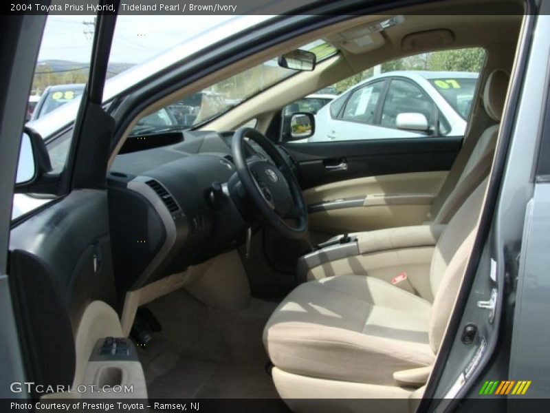 Tideland Pearl / Brown/Ivory 2004 Toyota Prius Hybrid