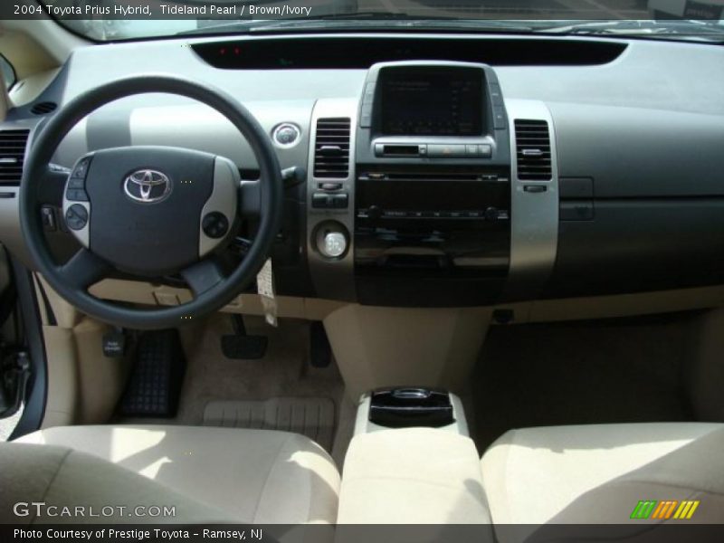 Tideland Pearl / Brown/Ivory 2004 Toyota Prius Hybrid