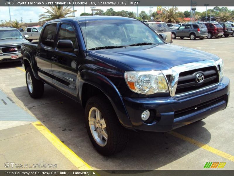 Speedway Blue / Taupe 2006 Toyota Tacoma V6 PreRunner TRD Double Cab