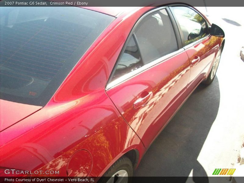 Crimson Red / Ebony 2007 Pontiac G6 Sedan