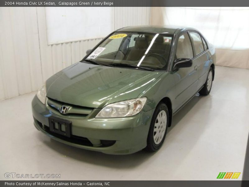 Galapagos Green / Ivory Beige 2004 Honda Civic LX Sedan