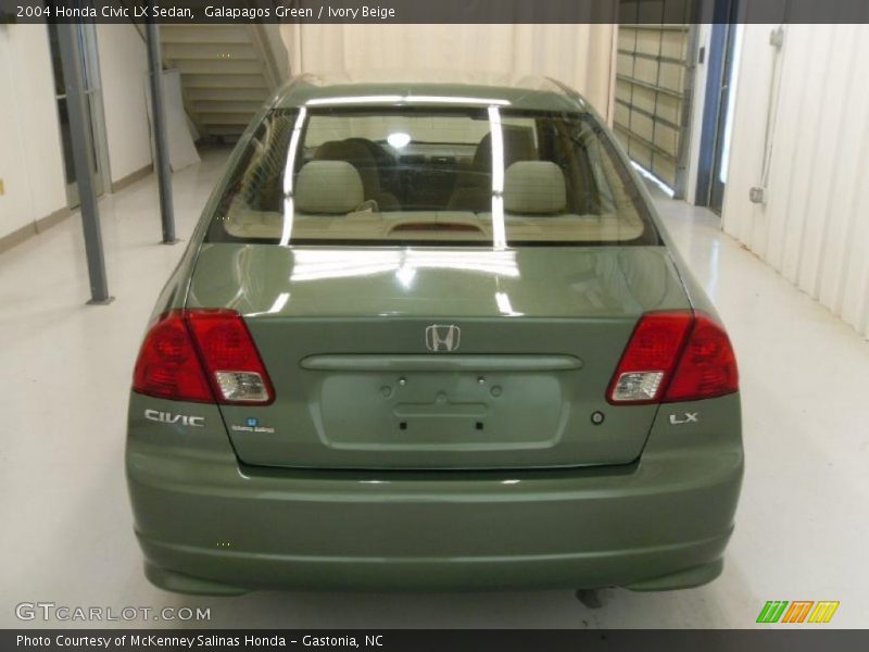 Galapagos Green / Ivory Beige 2004 Honda Civic LX Sedan