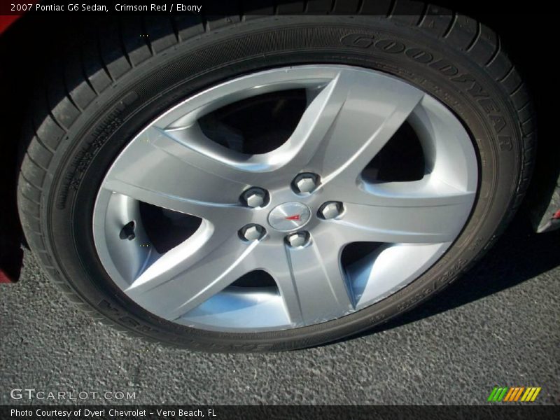 Crimson Red / Ebony 2007 Pontiac G6 Sedan