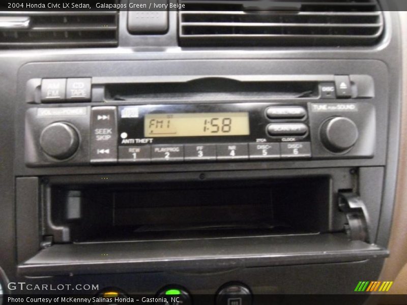 Galapagos Green / Ivory Beige 2004 Honda Civic LX Sedan