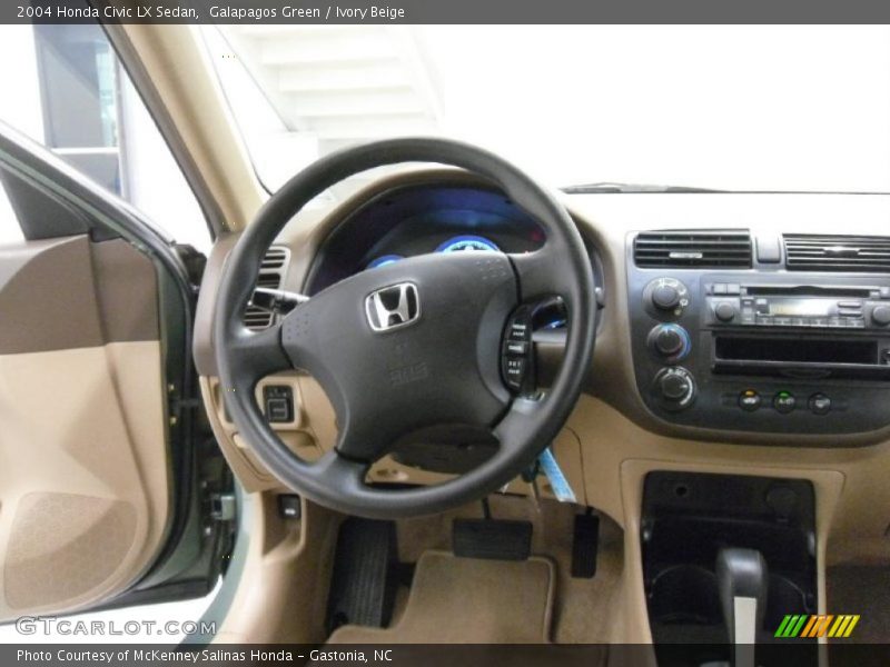 Galapagos Green / Ivory Beige 2004 Honda Civic LX Sedan