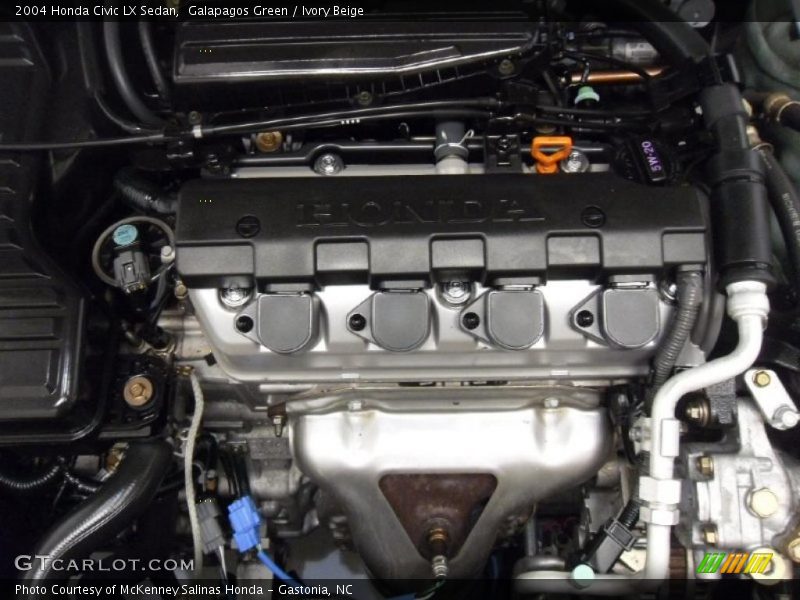 Galapagos Green / Ivory Beige 2004 Honda Civic LX Sedan