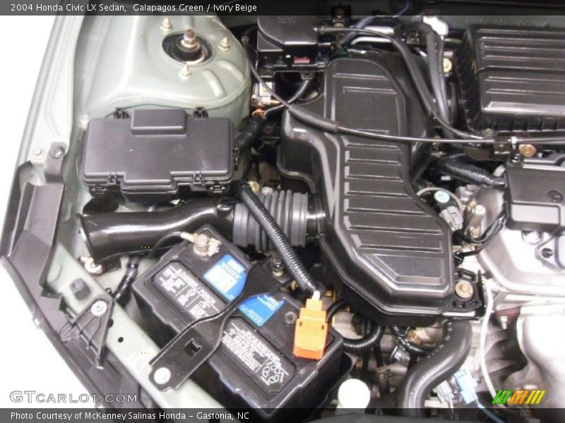 Galapagos Green / Ivory Beige 2004 Honda Civic LX Sedan