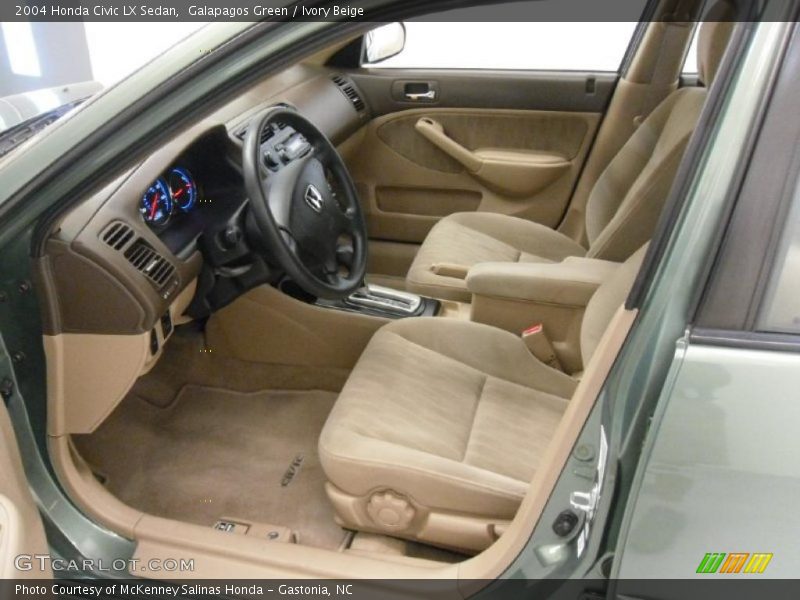Galapagos Green / Ivory Beige 2004 Honda Civic LX Sedan