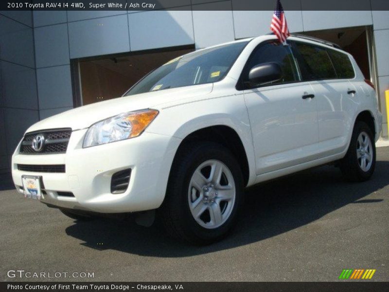 Super White / Ash Gray 2010 Toyota RAV4 I4 4WD