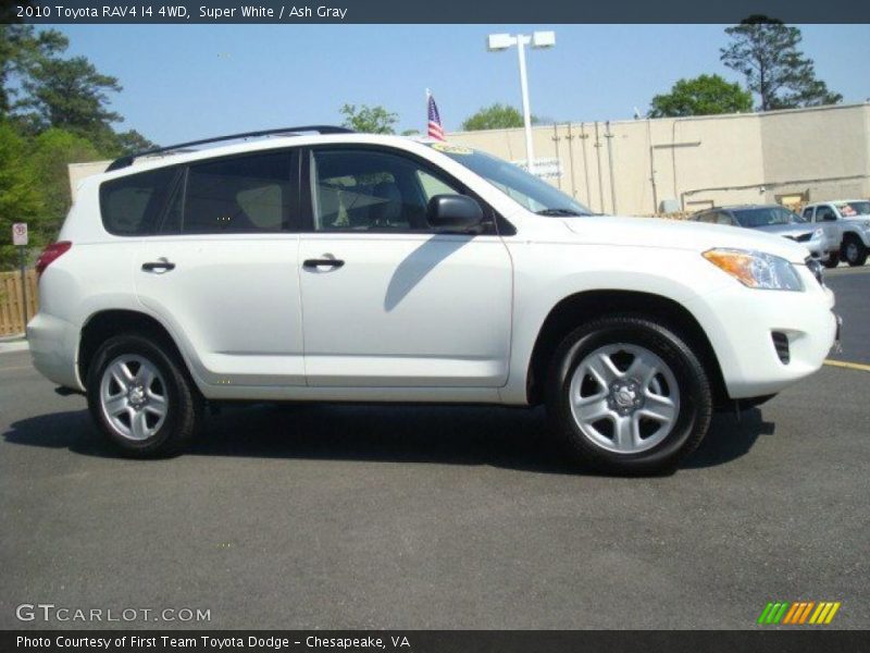 Super White / Ash Gray 2010 Toyota RAV4 I4 4WD