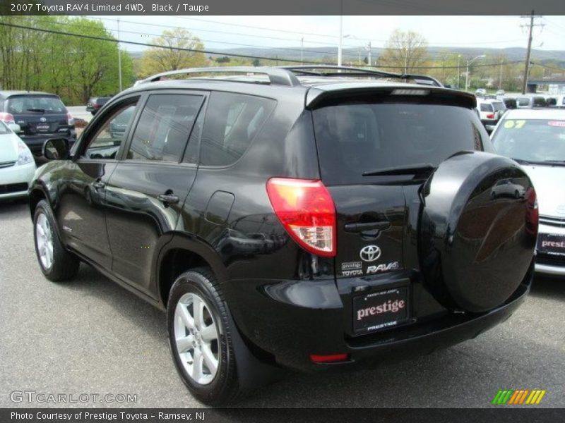 Black / Taupe 2007 Toyota RAV4 Limited 4WD