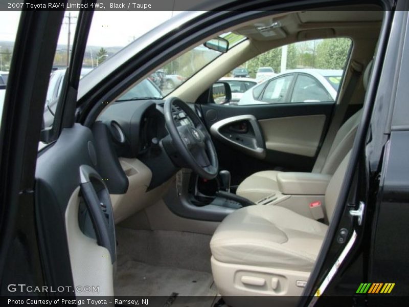 Black / Taupe 2007 Toyota RAV4 Limited 4WD
