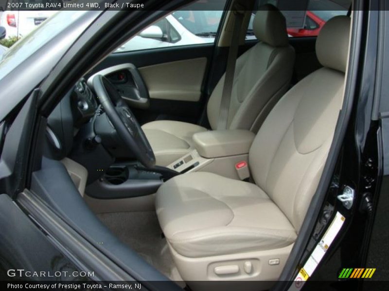 Black / Taupe 2007 Toyota RAV4 Limited 4WD
