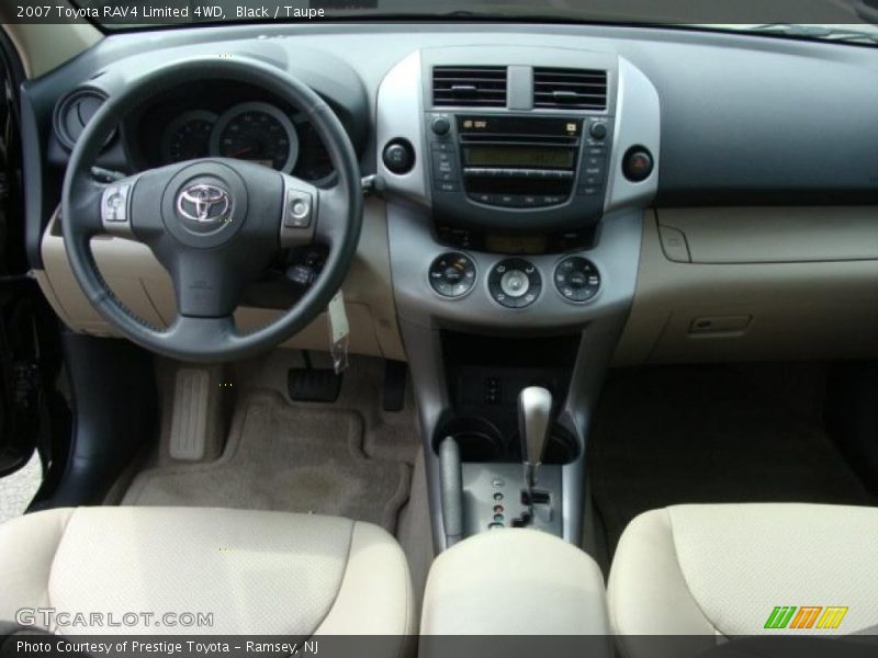 Black / Taupe 2007 Toyota RAV4 Limited 4WD