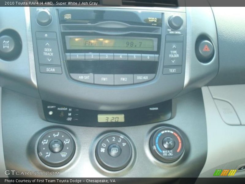 Super White / Ash Gray 2010 Toyota RAV4 I4 4WD