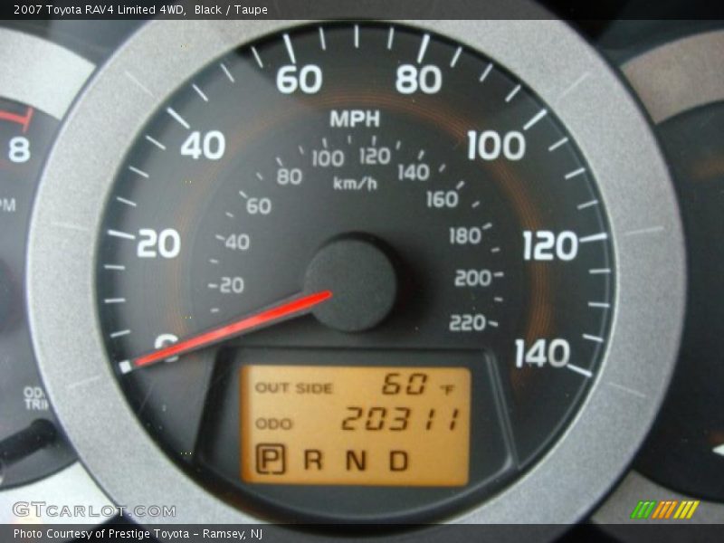 Black / Taupe 2007 Toyota RAV4 Limited 4WD