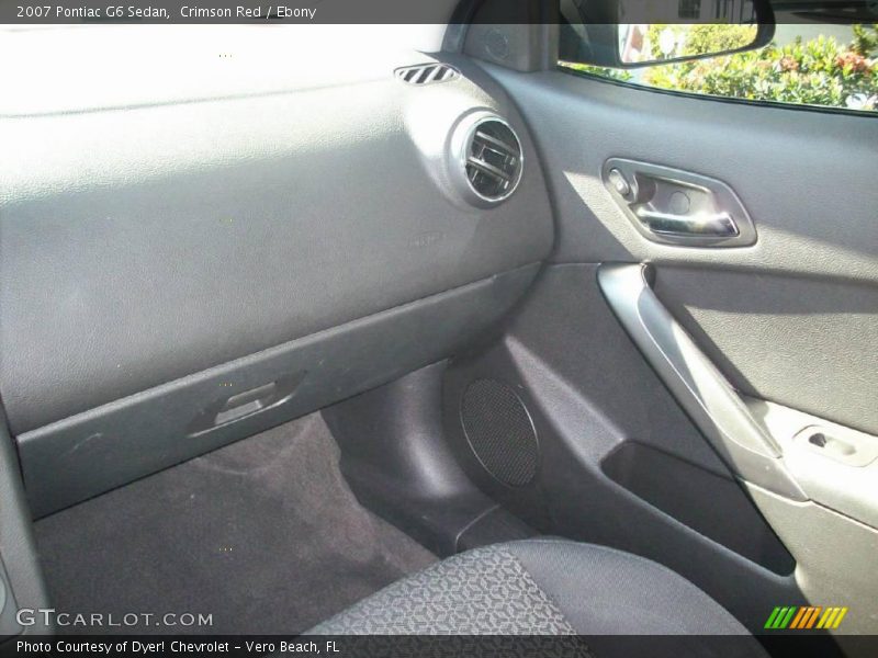 Crimson Red / Ebony 2007 Pontiac G6 Sedan