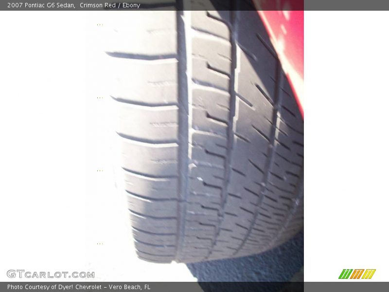 Crimson Red / Ebony 2007 Pontiac G6 Sedan