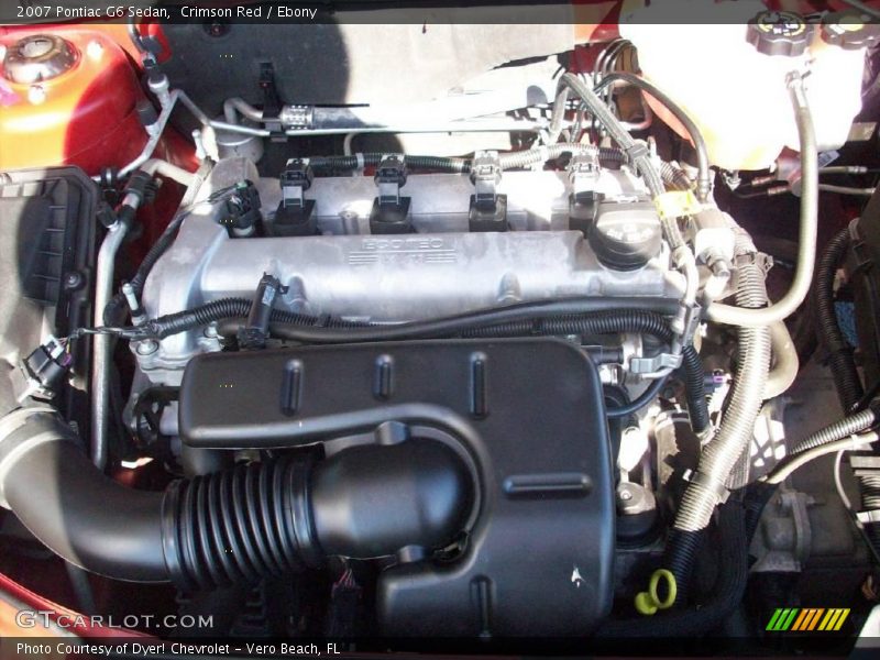 Crimson Red / Ebony 2007 Pontiac G6 Sedan