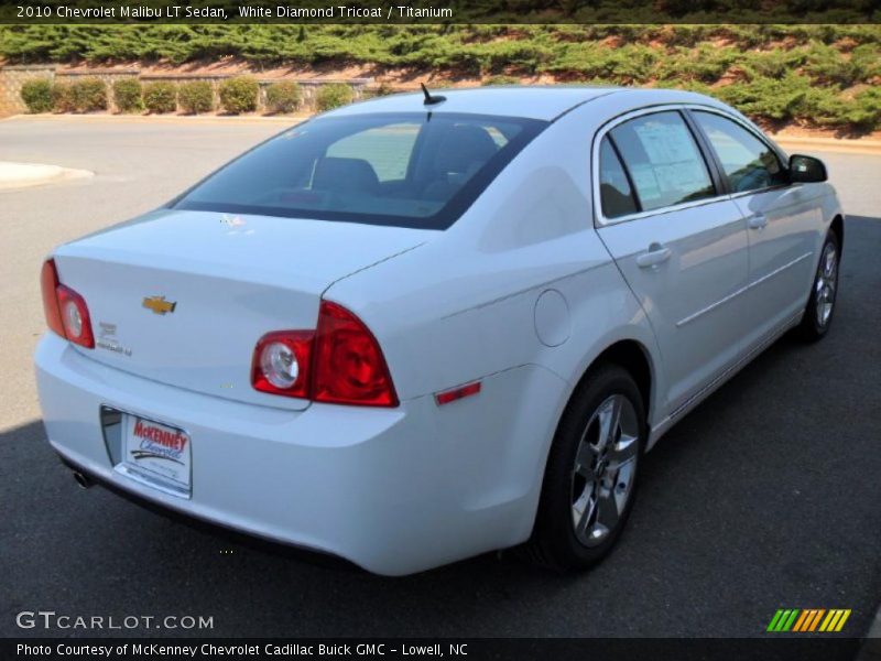 White Diamond Tricoat / Titanium 2010 Chevrolet Malibu LT Sedan