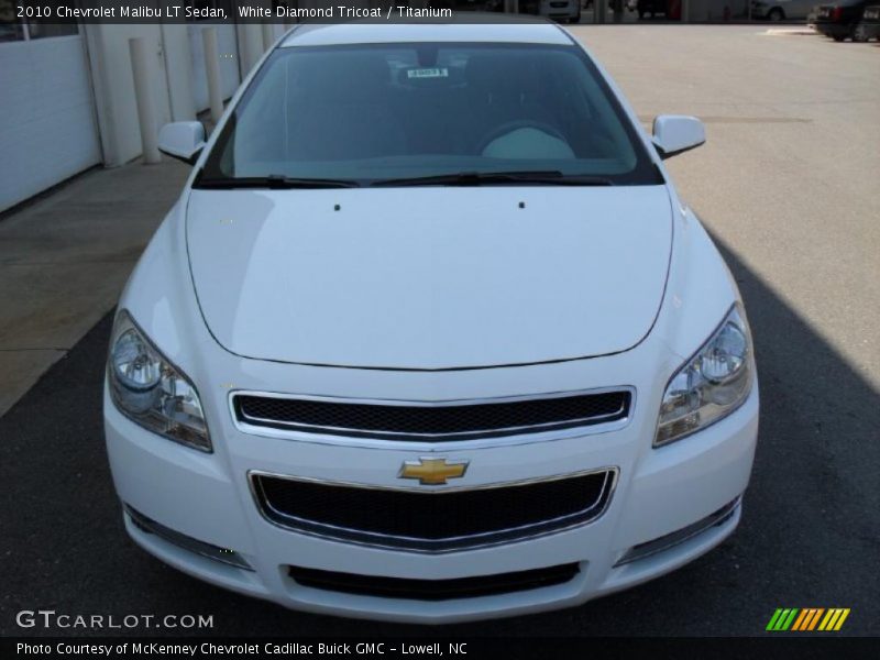 White Diamond Tricoat / Titanium 2010 Chevrolet Malibu LT Sedan