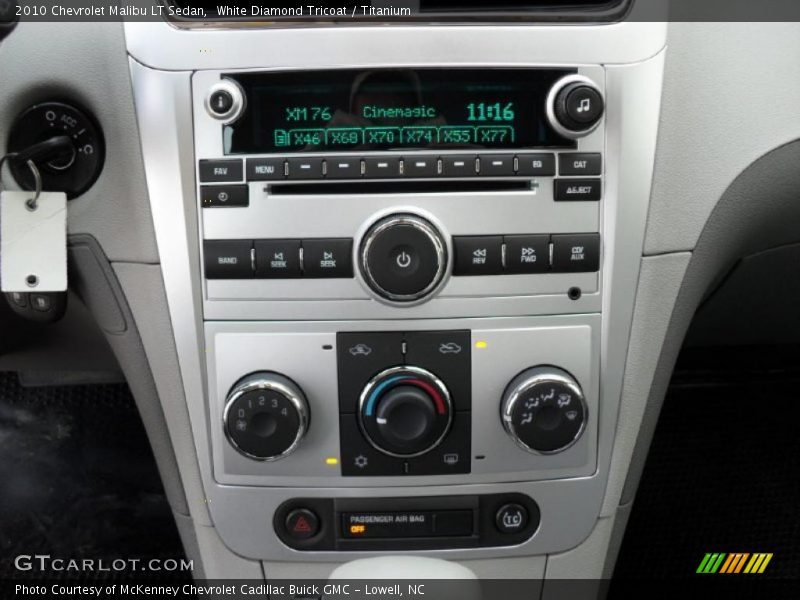 White Diamond Tricoat / Titanium 2010 Chevrolet Malibu LT Sedan