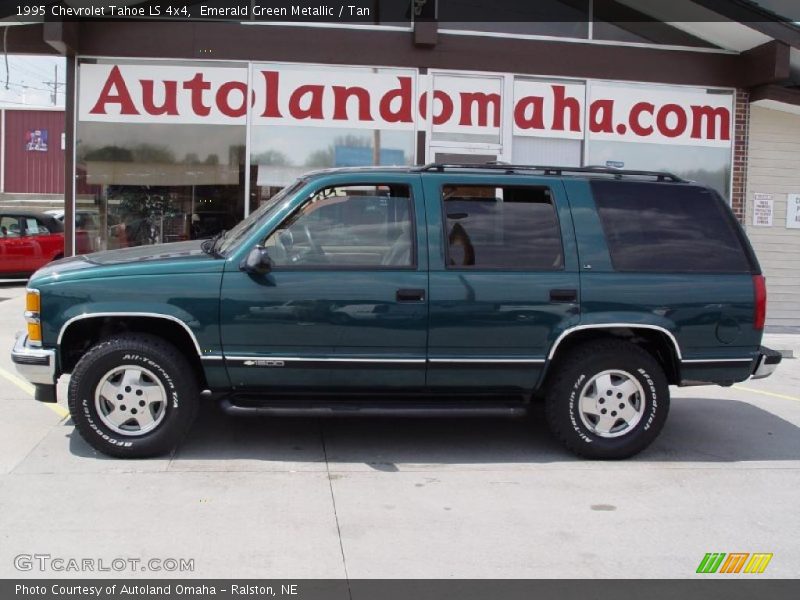 Emerald Green Metallic / Tan 1995 Chevrolet Tahoe LS 4x4