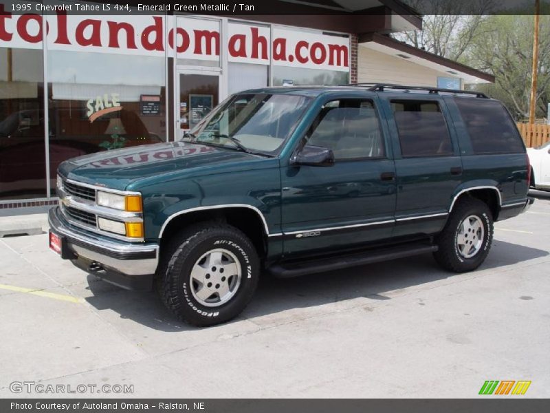 Emerald Green Metallic / Tan 1995 Chevrolet Tahoe LS 4x4