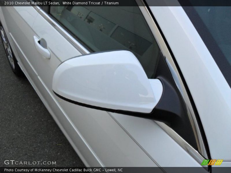 White Diamond Tricoat / Titanium 2010 Chevrolet Malibu LT Sedan