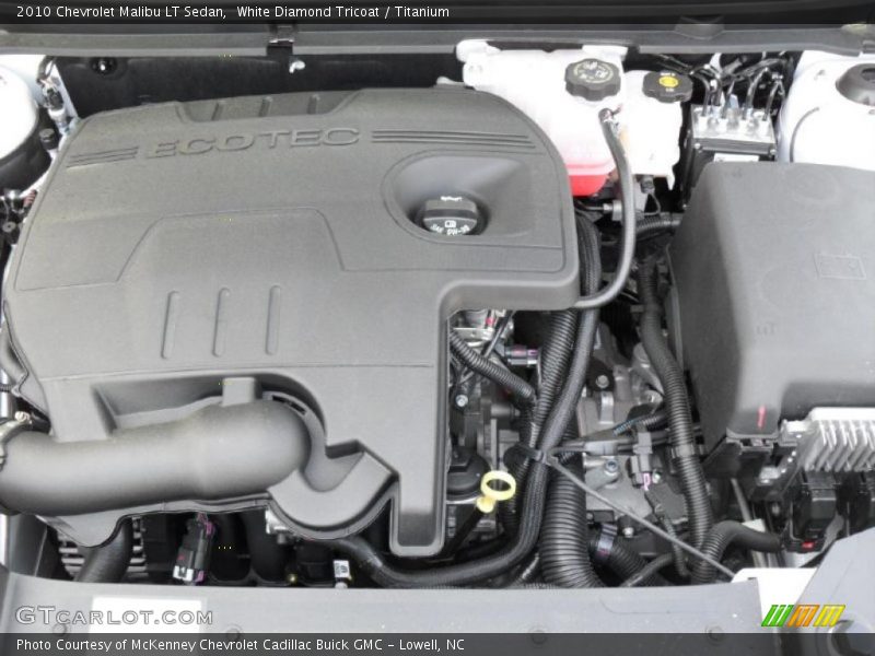 White Diamond Tricoat / Titanium 2010 Chevrolet Malibu LT Sedan