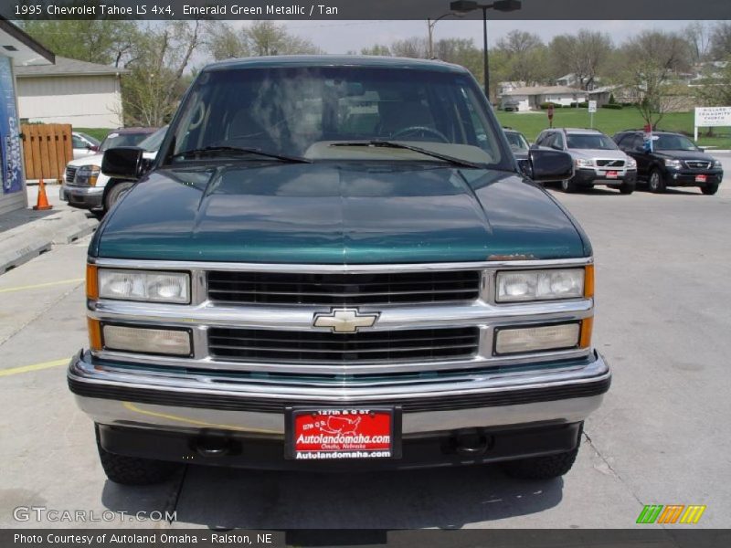 Emerald Green Metallic / Tan 1995 Chevrolet Tahoe LS 4x4