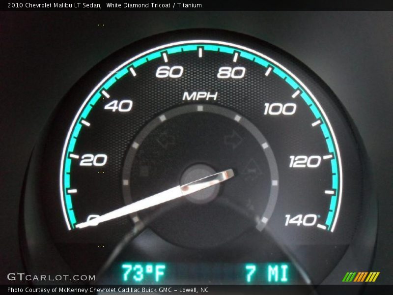 White Diamond Tricoat / Titanium 2010 Chevrolet Malibu LT Sedan