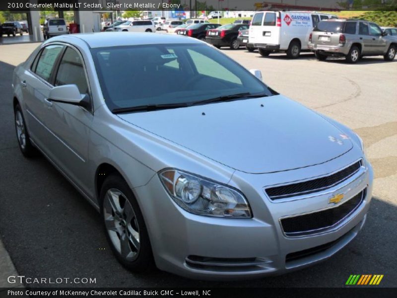 Silver Ice Metallic / Ebony 2010 Chevrolet Malibu LT Sedan