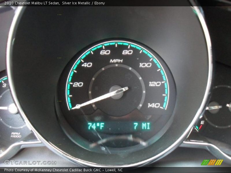 Silver Ice Metallic / Ebony 2010 Chevrolet Malibu LT Sedan