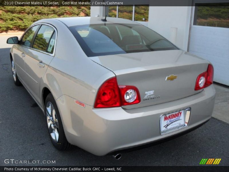 Gold Mist Metallic / Cocoa/Cashmere 2010 Chevrolet Malibu LT Sedan