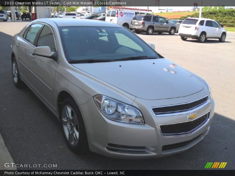 Gold Mist Metallic / Cocoa/Cashmere 2010 Chevrolet Malibu LT Sedan