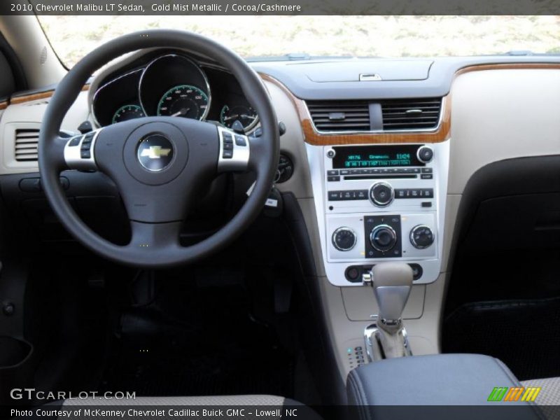 Gold Mist Metallic / Cocoa/Cashmere 2010 Chevrolet Malibu LT Sedan