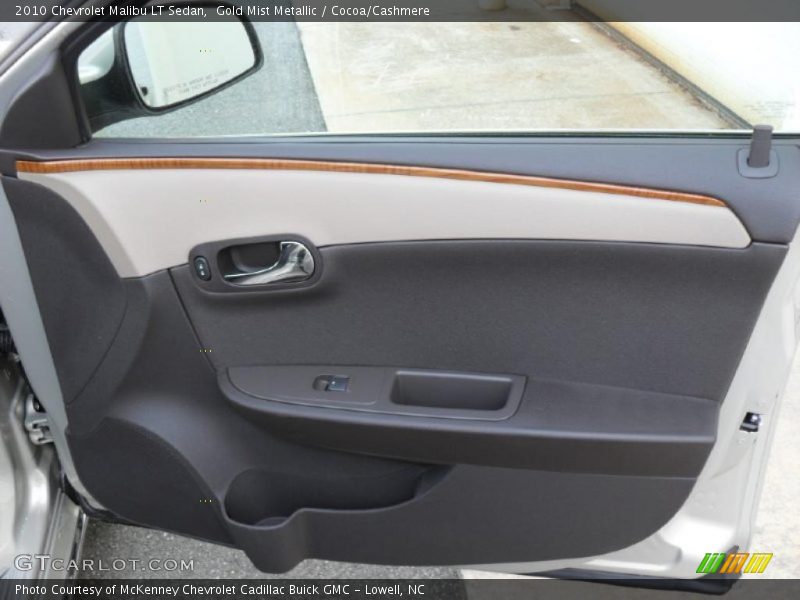 Gold Mist Metallic / Cocoa/Cashmere 2010 Chevrolet Malibu LT Sedan