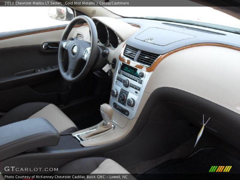 Gold Mist Metallic / Cocoa/Cashmere 2010 Chevrolet Malibu LT Sedan