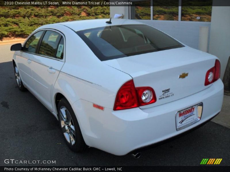 White Diamond Tricoat / Cocoa/Cashmere 2010 Chevrolet Malibu LT Sedan
