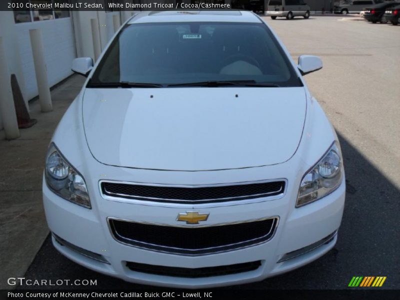 White Diamond Tricoat / Cocoa/Cashmere 2010 Chevrolet Malibu LT Sedan