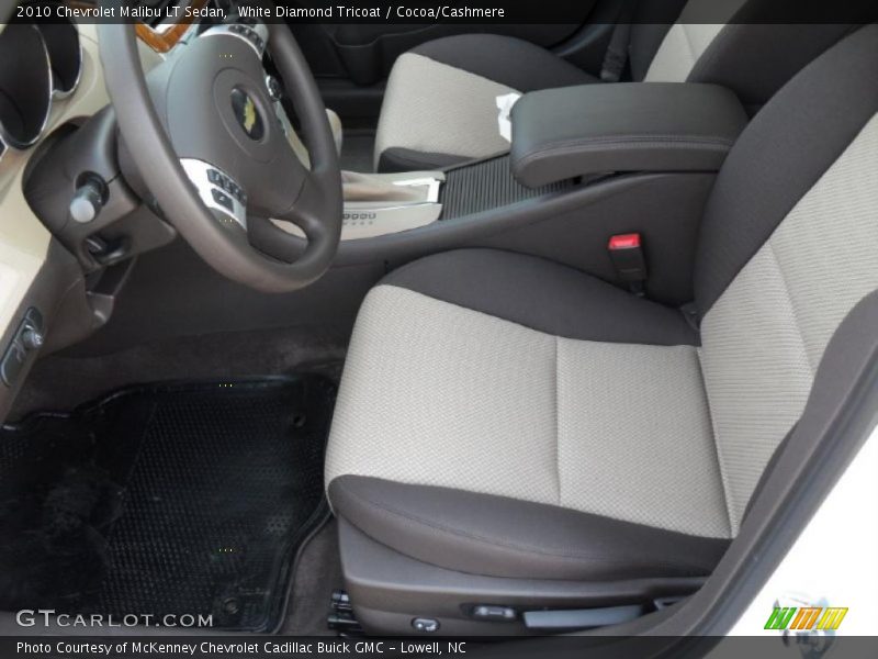 White Diamond Tricoat / Cocoa/Cashmere 2010 Chevrolet Malibu LT Sedan